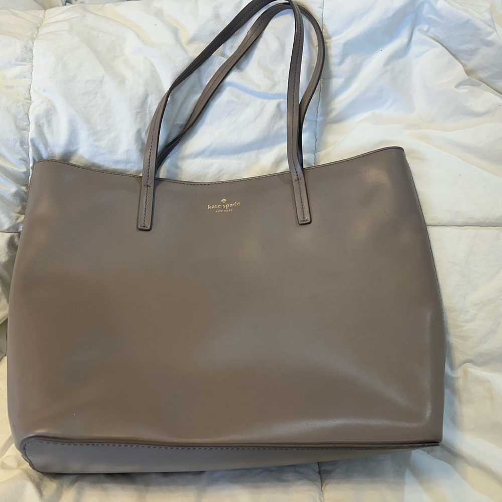 Kate Spade Taupe Leather Tote